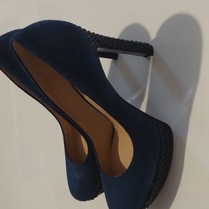 Joan and David blue pumps